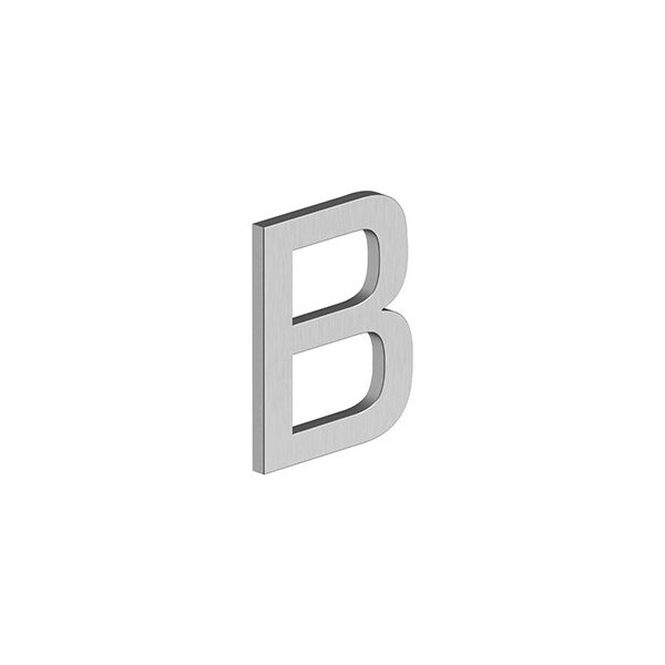 Deltana 4 LETTER B, E SERIES W/ RISERS, STAINLESS STEEL in Brushed Stainless RNE-BU32D - main